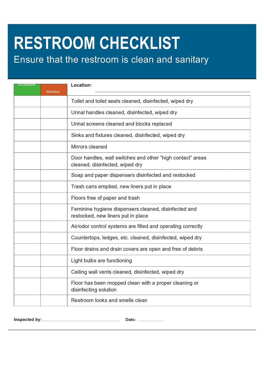 Weekly Bathroom Cleaning Chart Printable Restroom Cleaning Log For Business Bathroom Cleaning Log Bathroom Checklist Restroom Checklist Etsy