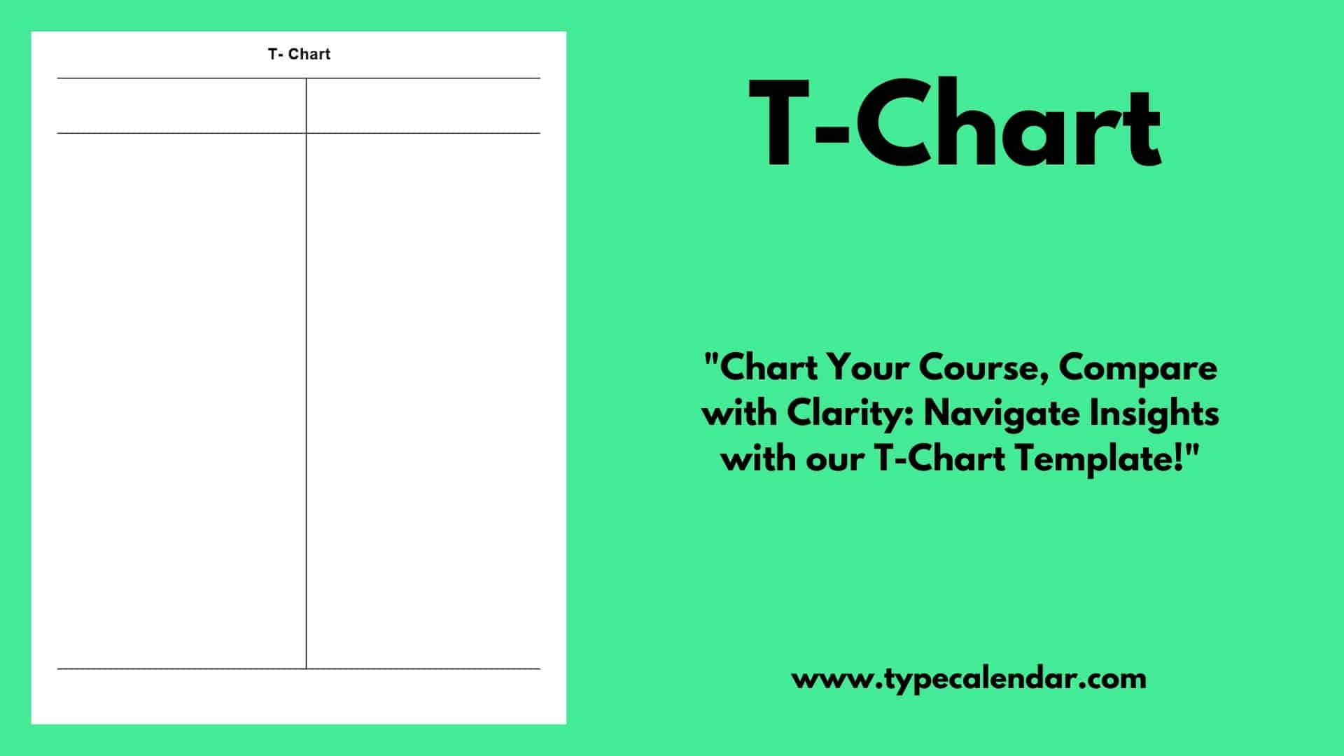 49 Free Printable T Chart Templates PDF Word Excel
