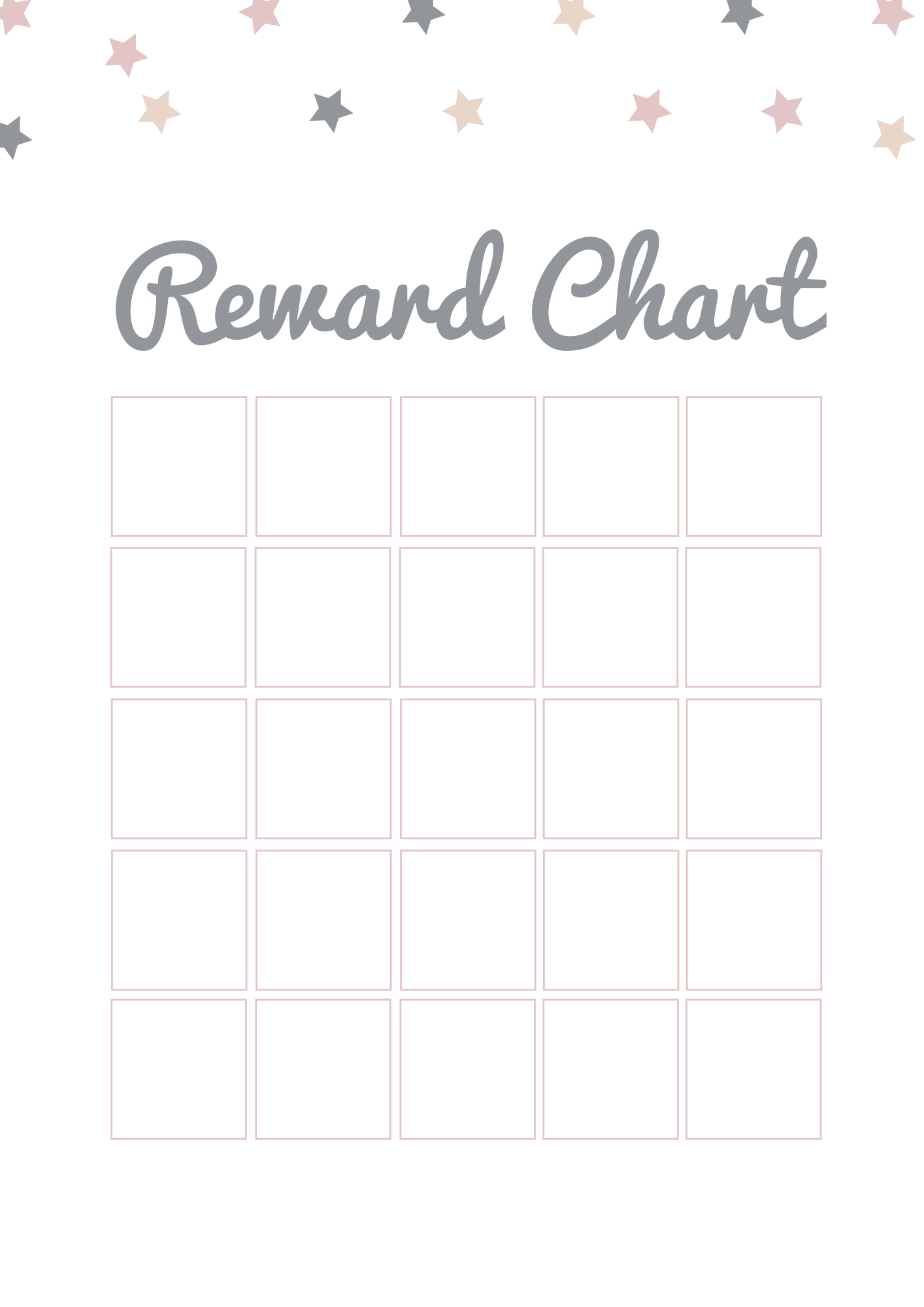 22 Printable Reward Charts For Kids PDF Excel Word