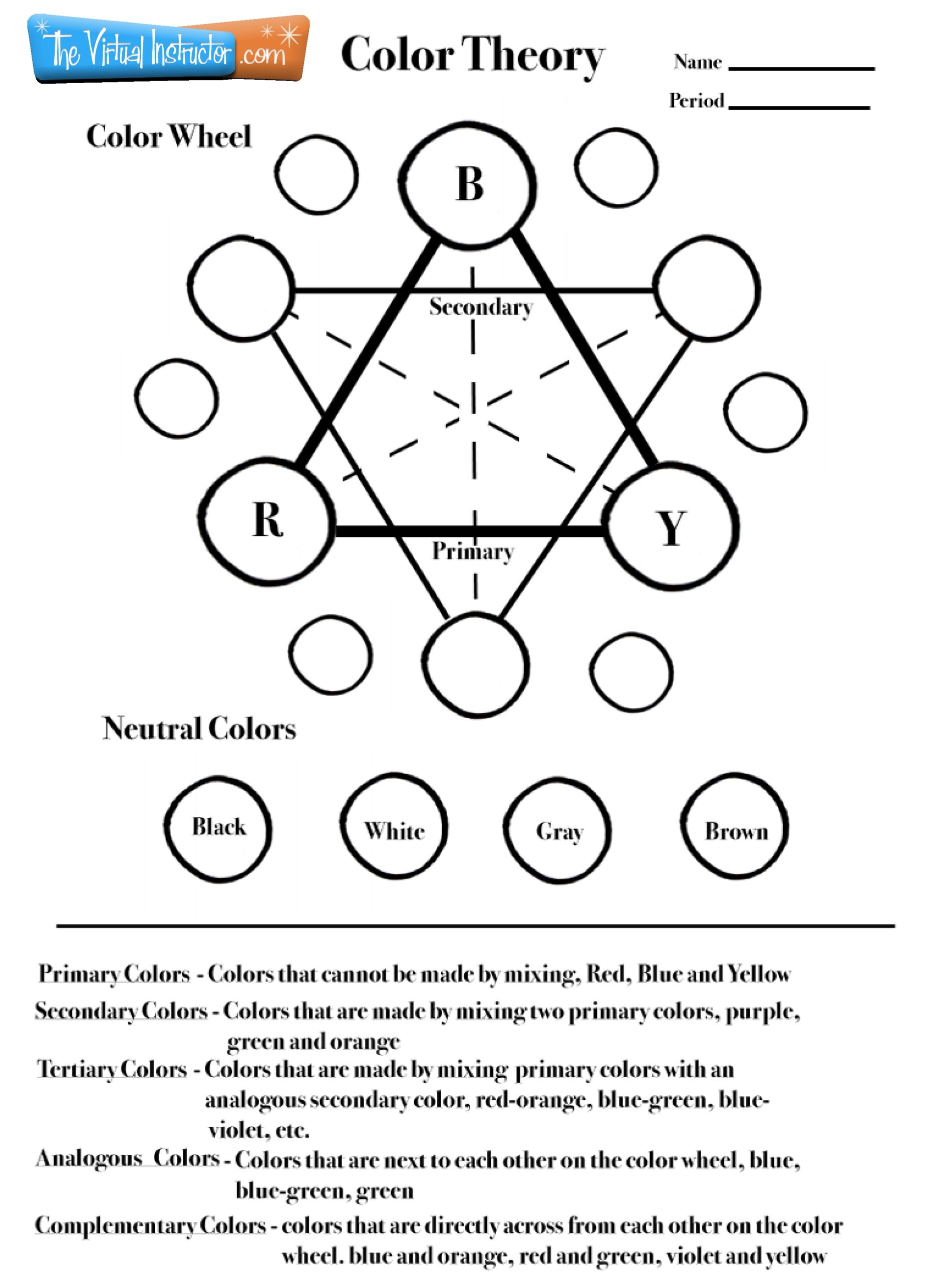 Color Wheel Chart For Teachers And Students