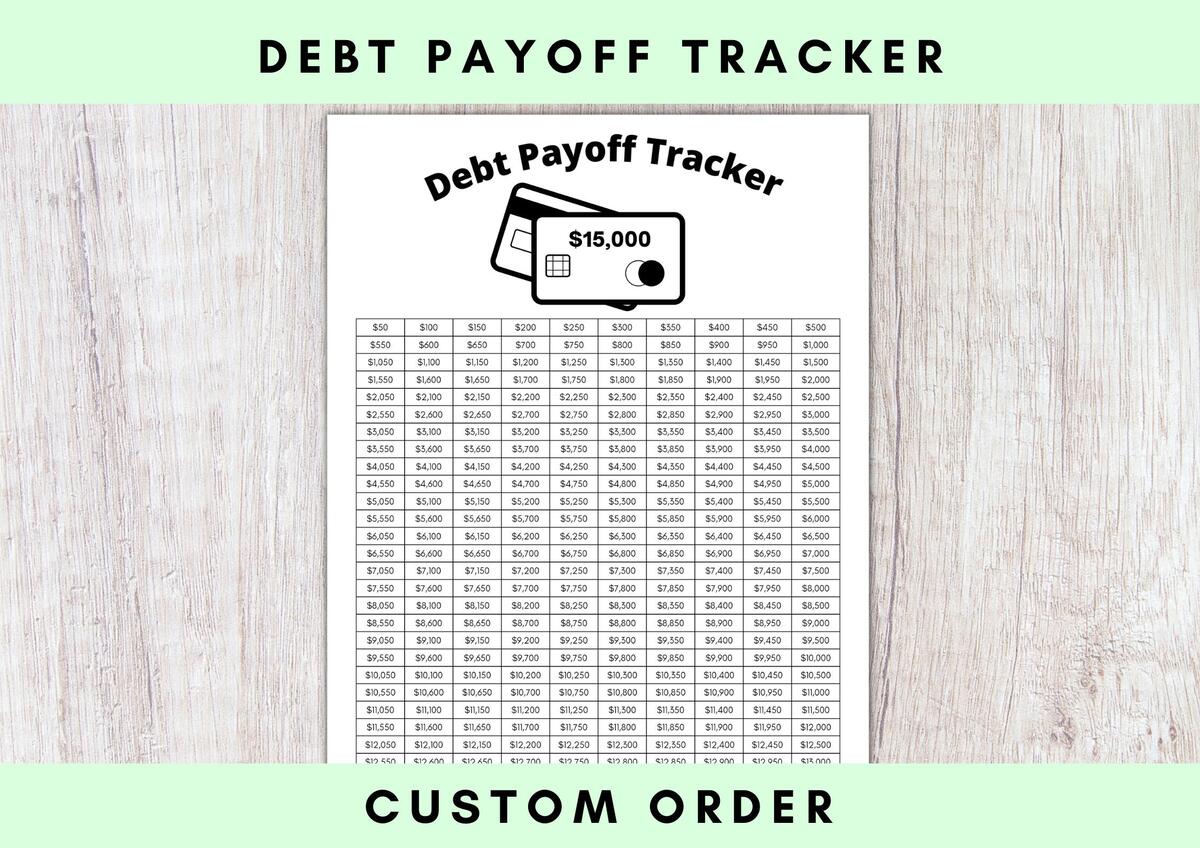 1 000 Debt Payoff Tracker Printable Freedom In A Budget