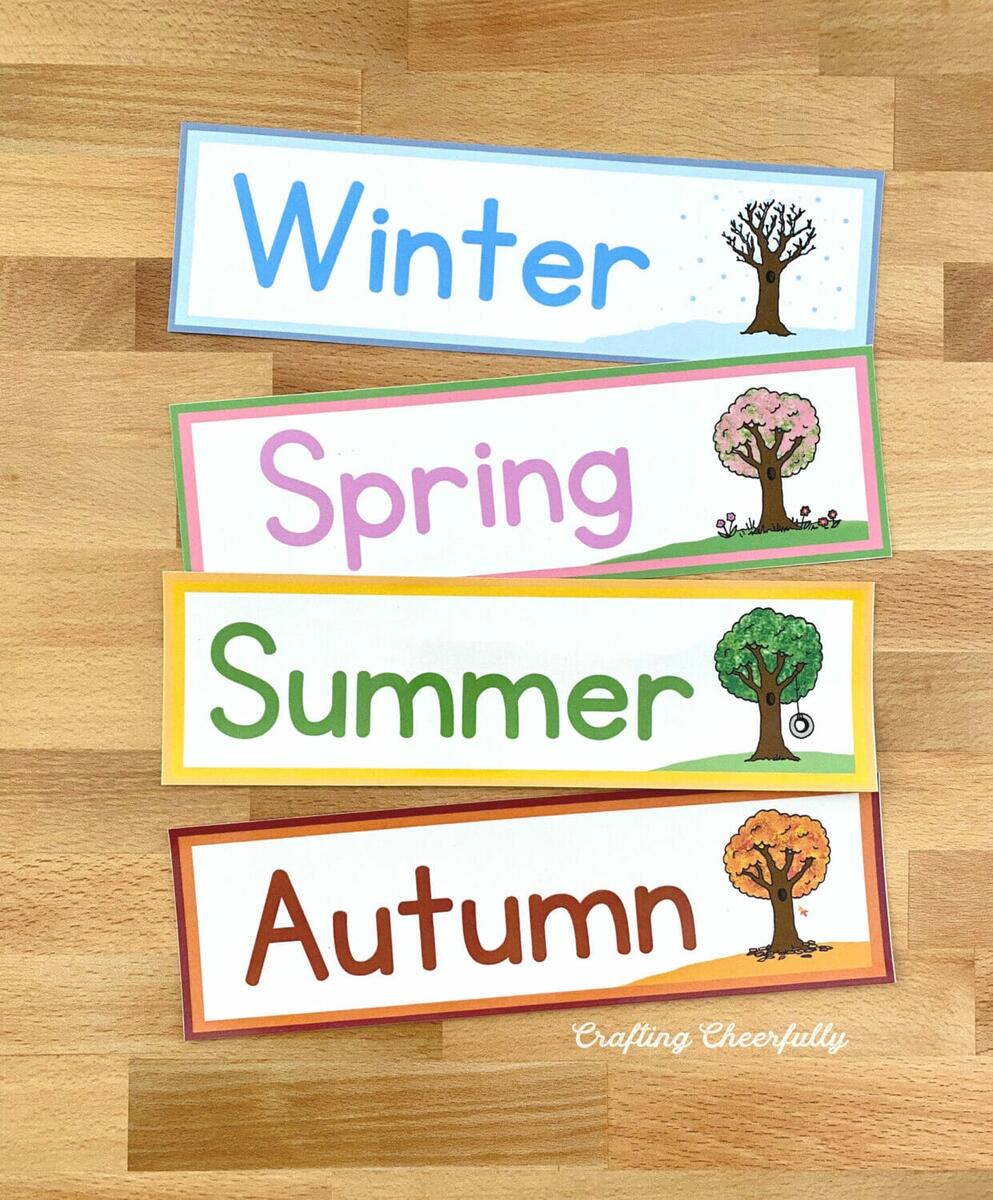 DIY Calendar Pocket Chart Crafting Cheerfully