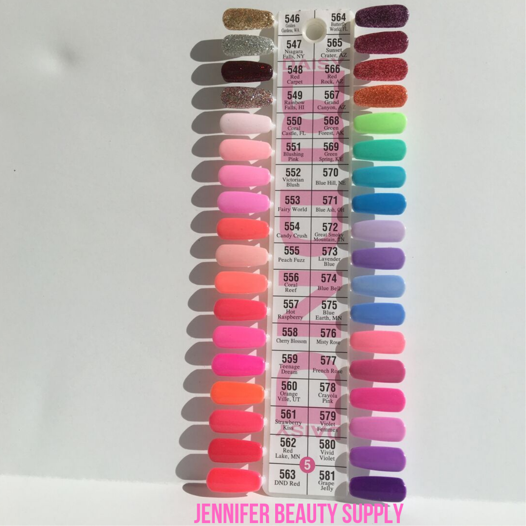 DND GEL POLISH COLOR CHART 5 DISPLAY NEW US SELLER EBay Australia