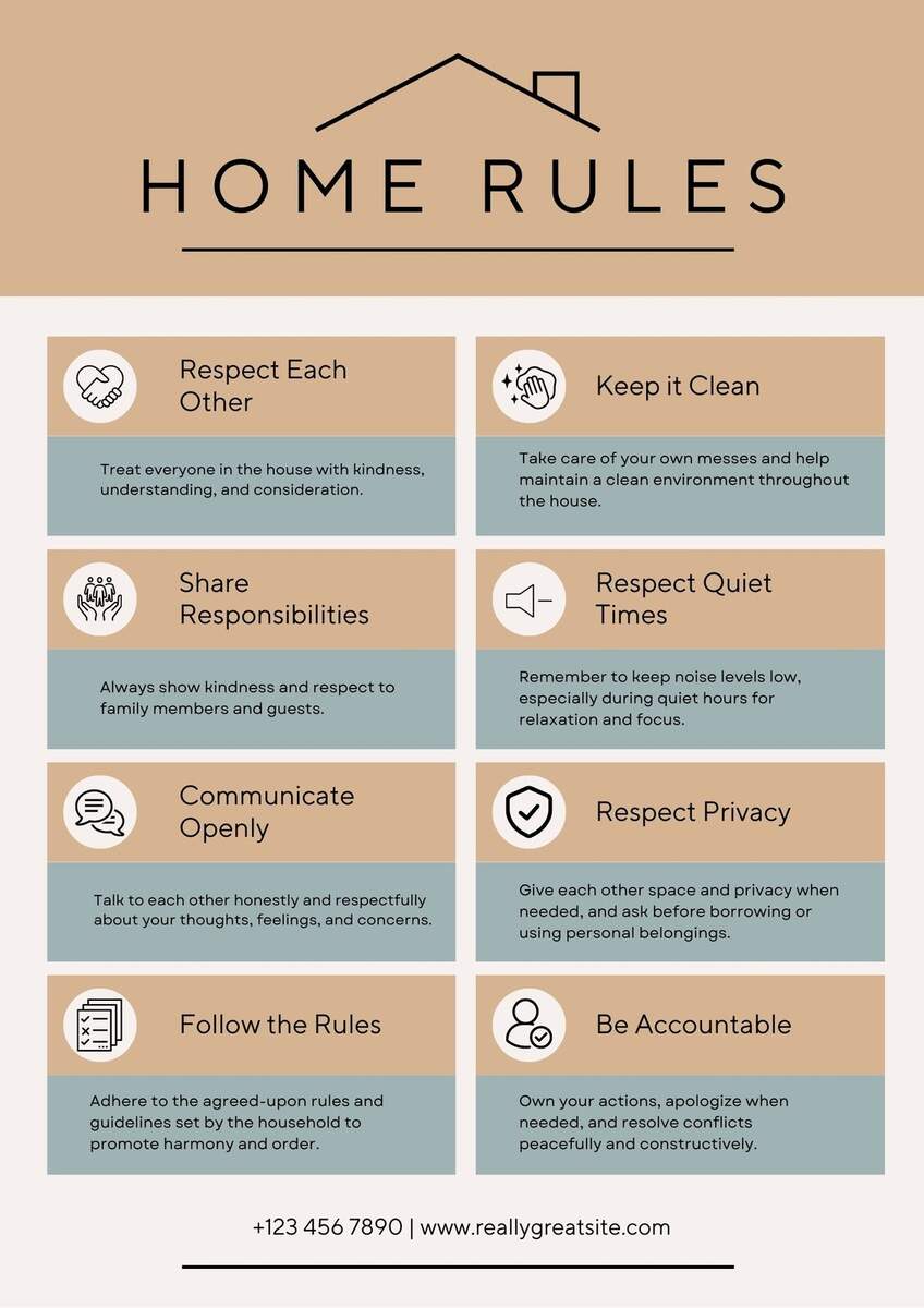 Free And Customizable House Rules Templates