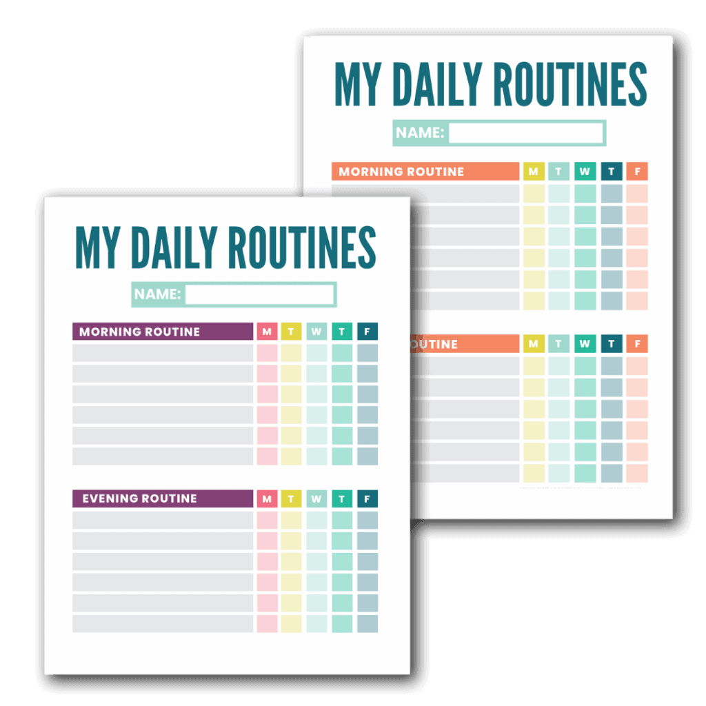 Kids Daily Routine Chart Good Life Of A Housewife
