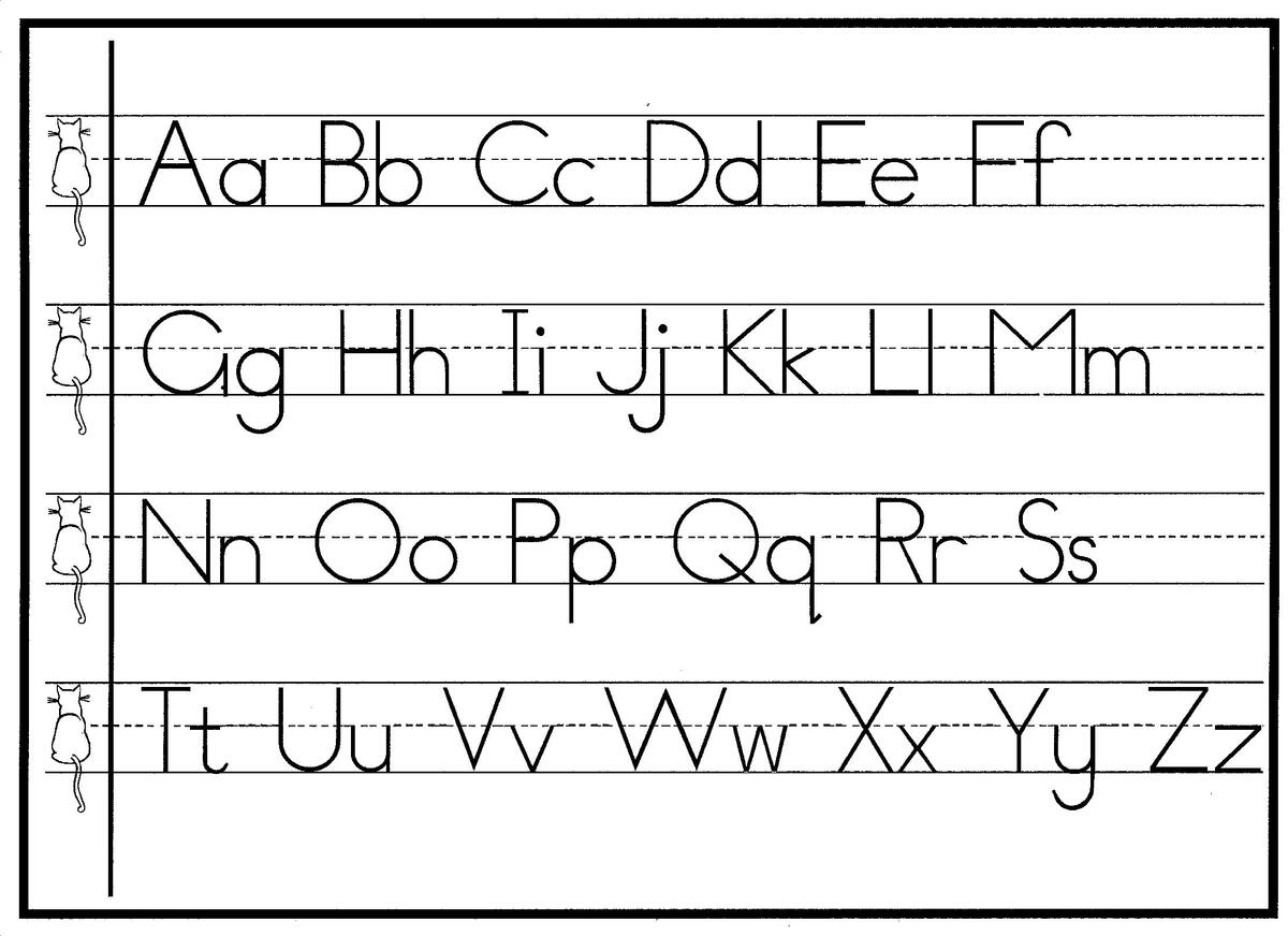 Fresh New Handwriting Charts Practical Pages