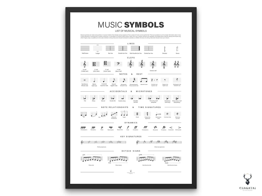 Symbols Music Note 12 Free PDF Printables Printablee