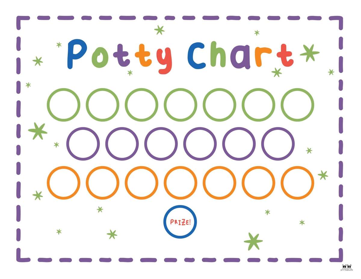 Reward Charts For Children Behaviour Printable Potty Training Chart Visuals By Star Chart