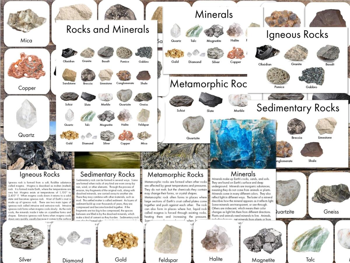 Vintage Rock Crystals Chart In Illustrator PDF Download Template