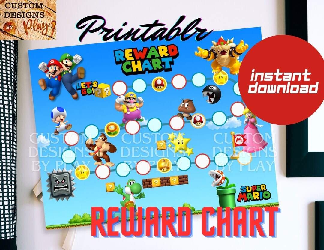 Plumber Brothers Reward Chart Etsy
