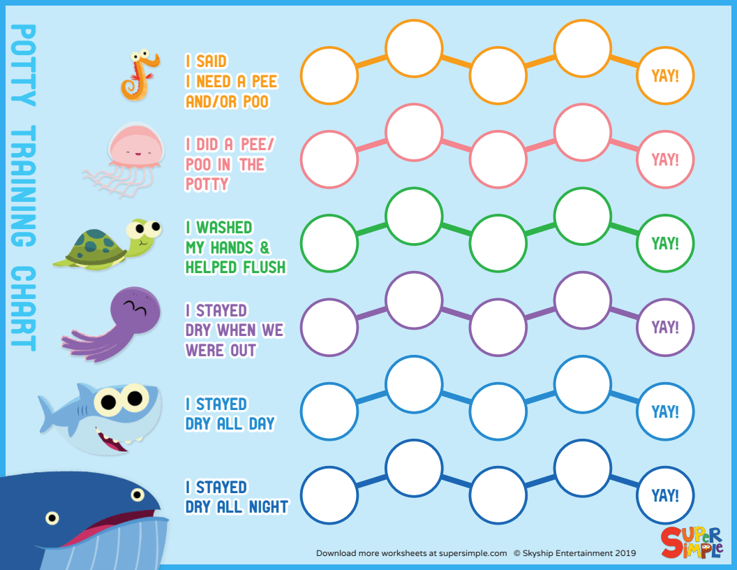 Potty Training Sticker Chart Free Printable Lifestyle With Leah