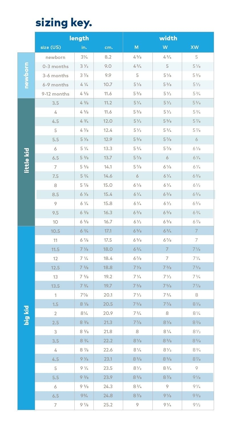 Tape Measure Stride Rite Size Chart Baby Foot Measure Childrens Printable Shoe Size Chart Baby Feet