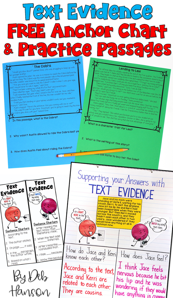Text Evidence A Lesson For Upper Elementary Students Crafting Connections