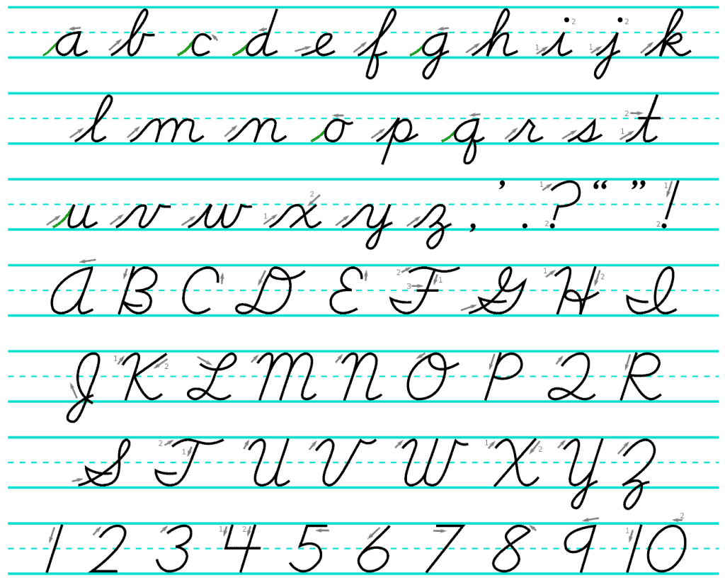 Cursive Alphabet 10 Free PDF Printables Printablee