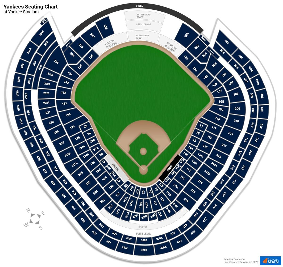 Yankee Stadium Seating Chart Custom Wedding Or Bar Mitzvah Digital Download Etsy Norway