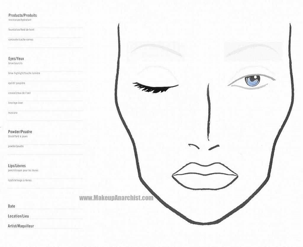 13 School Projects Ideas Makeup Face Charts Face Chart Mac Face Charts