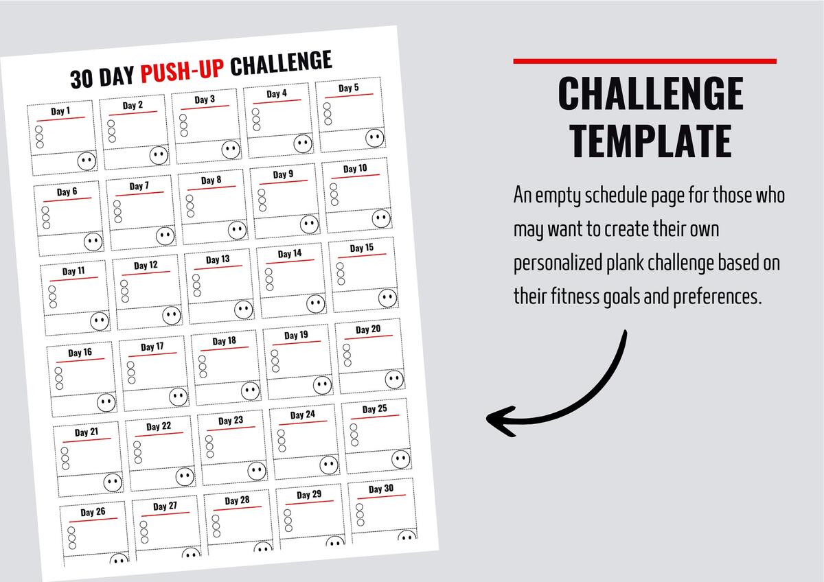 30 Day Printable Push Up Challenge A Home Exercise Routine For Men And Women To Build Strength And Endurance Etsy