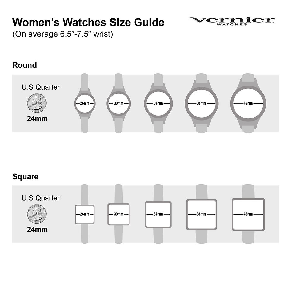 38mm Vs 42mm Watch On Womens Wrist Wrist Watch Watch Size Chart Printable Vernier Women S 34mm