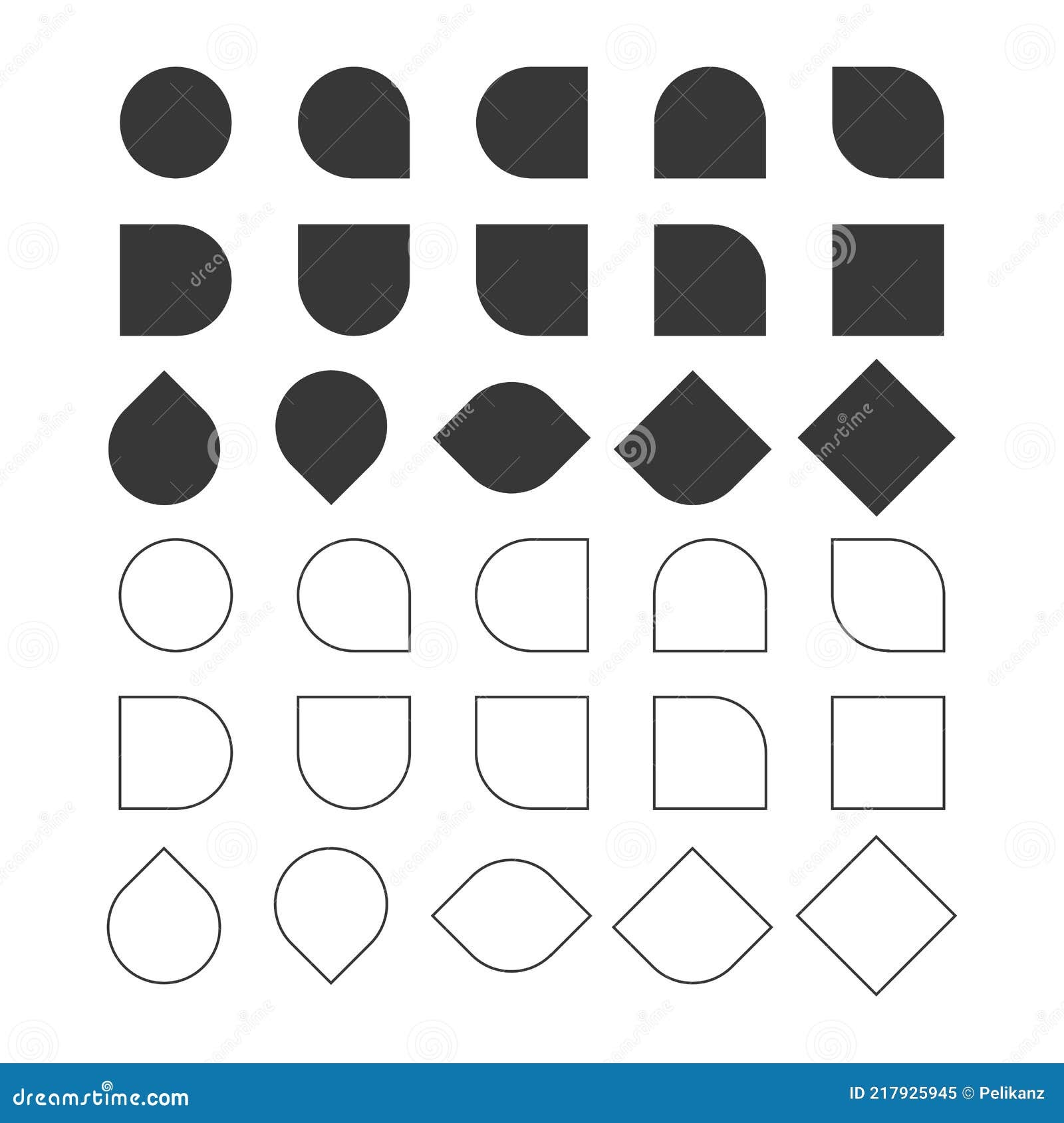 Black Outline Basic Shapes Stock Illustrations 2 376 Black Outline Basic Shapes Stock Illustrations Vectors Clipart Dreamstime