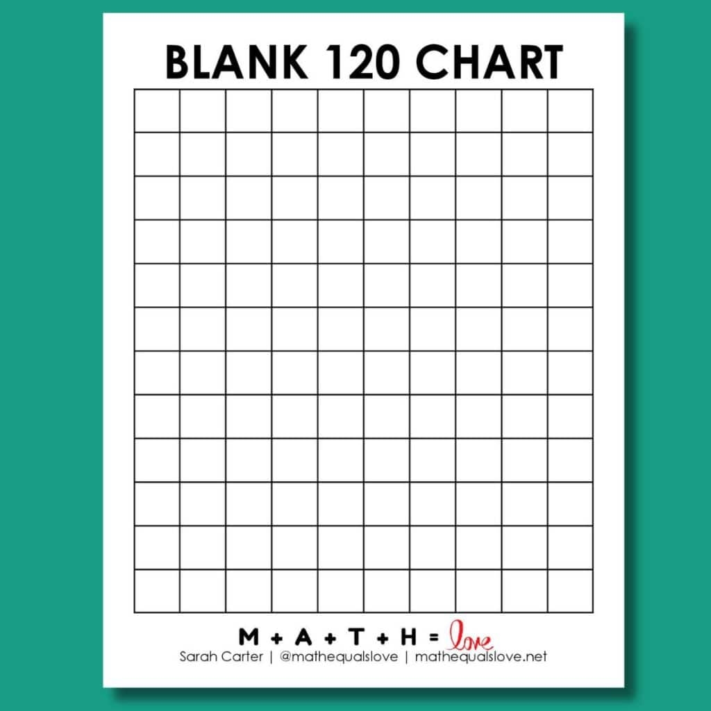 Blank Chart 1 120 10 Free PDF Printables Printablee