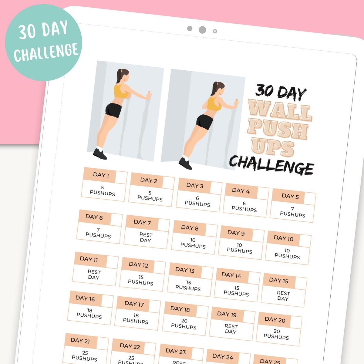 Pushup Challenge Pdf 100 Push Ups Routine 100 Push Ups 30 Days Challenge Fitness Challenge Exercise