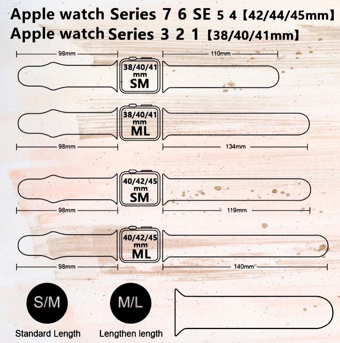 Chart Apple Watch Band Sizer Apple Watch Band Size Chart Printable Printable Watch Band Size