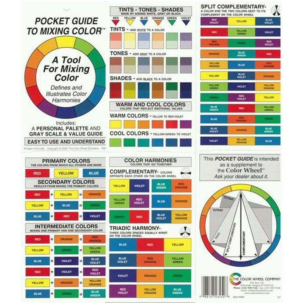 Color Wheel Pocket Guide To Mixing Color Prime Art