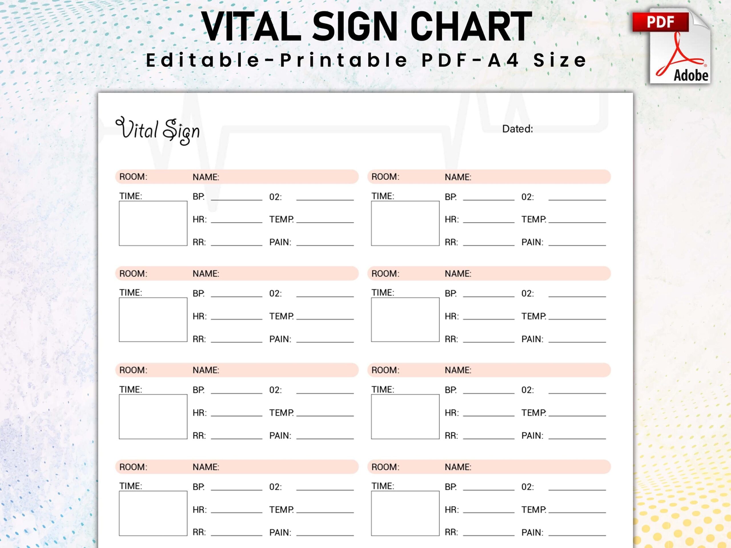 Comprehensive Vital Signs Tracker Monitoring Vital Signs Printable Vital Sign Chart Vital Sign Log Vital Sign Tracker Vital Sign Sheet Etsy