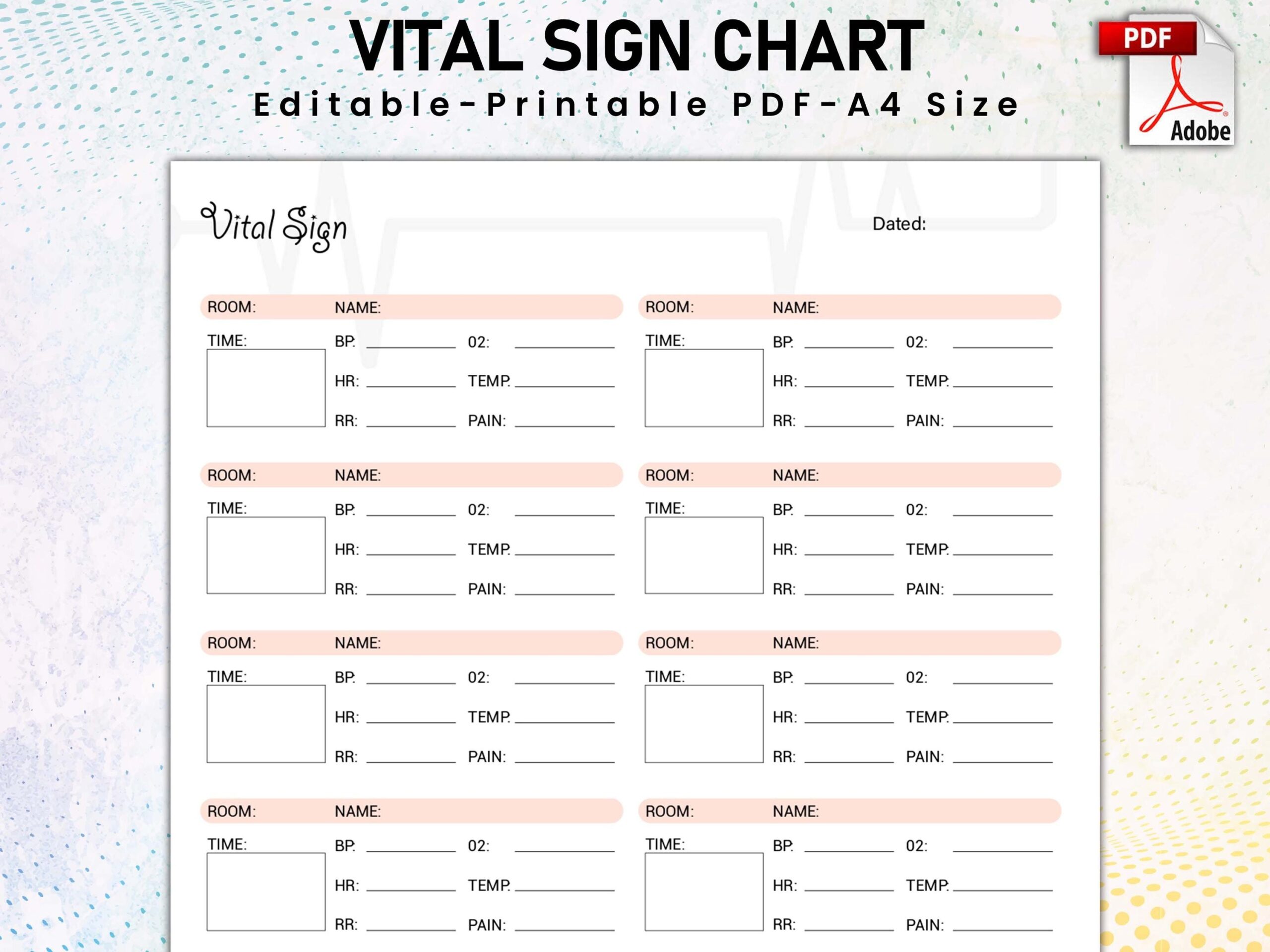 Comprehensive Vital Signs Tracker Monitoring Vital Signs Printable Vital Sign Chart Vital Sign Log Vital Sign Tracker Vital Sign Sheet Etsy