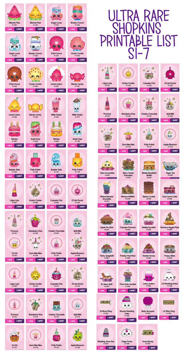 Discount List Of All Shopkins Online Sale Black Friday