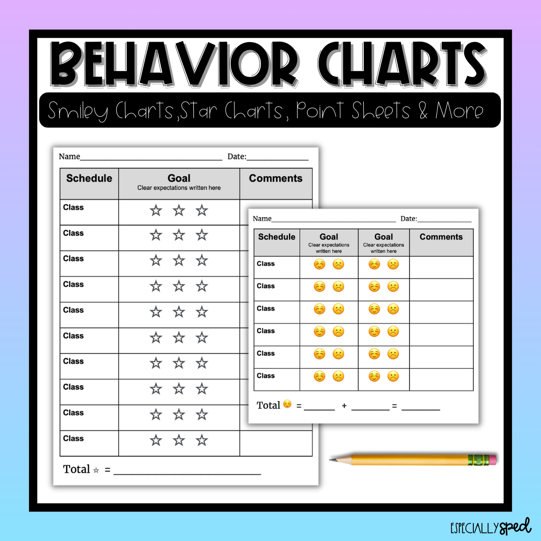 Printable Smiley Face Token Board Student Reward Chart PDF Etsy