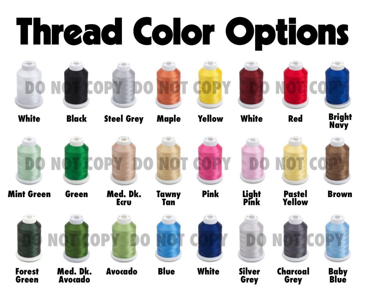 Embroidery Thread Color Chart Essential Swatch Guide For Monogram Embroidery Businesses On Etsy Sulky Thread Colors Etsy
