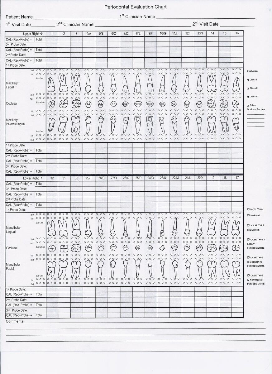 Dental Charting Template