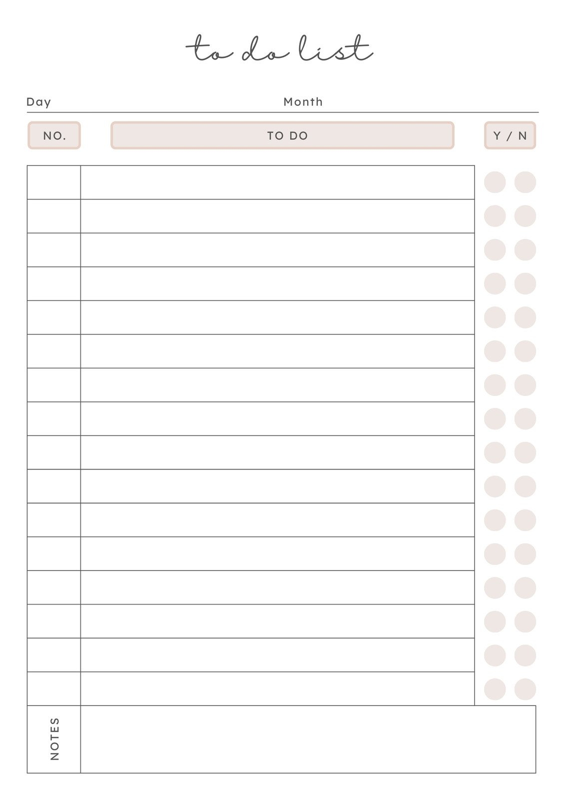 Free And Customizable To Do List Templates