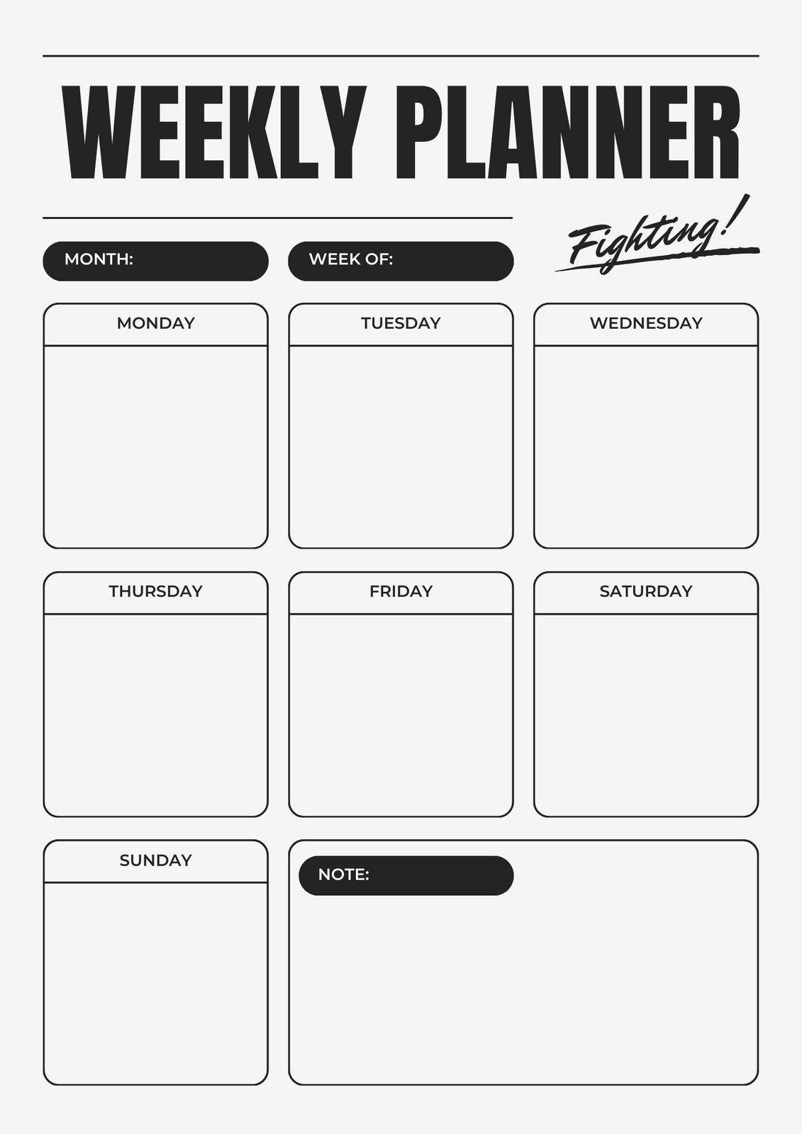 Free Printable Customizable Weekly Calendar Templates Canva