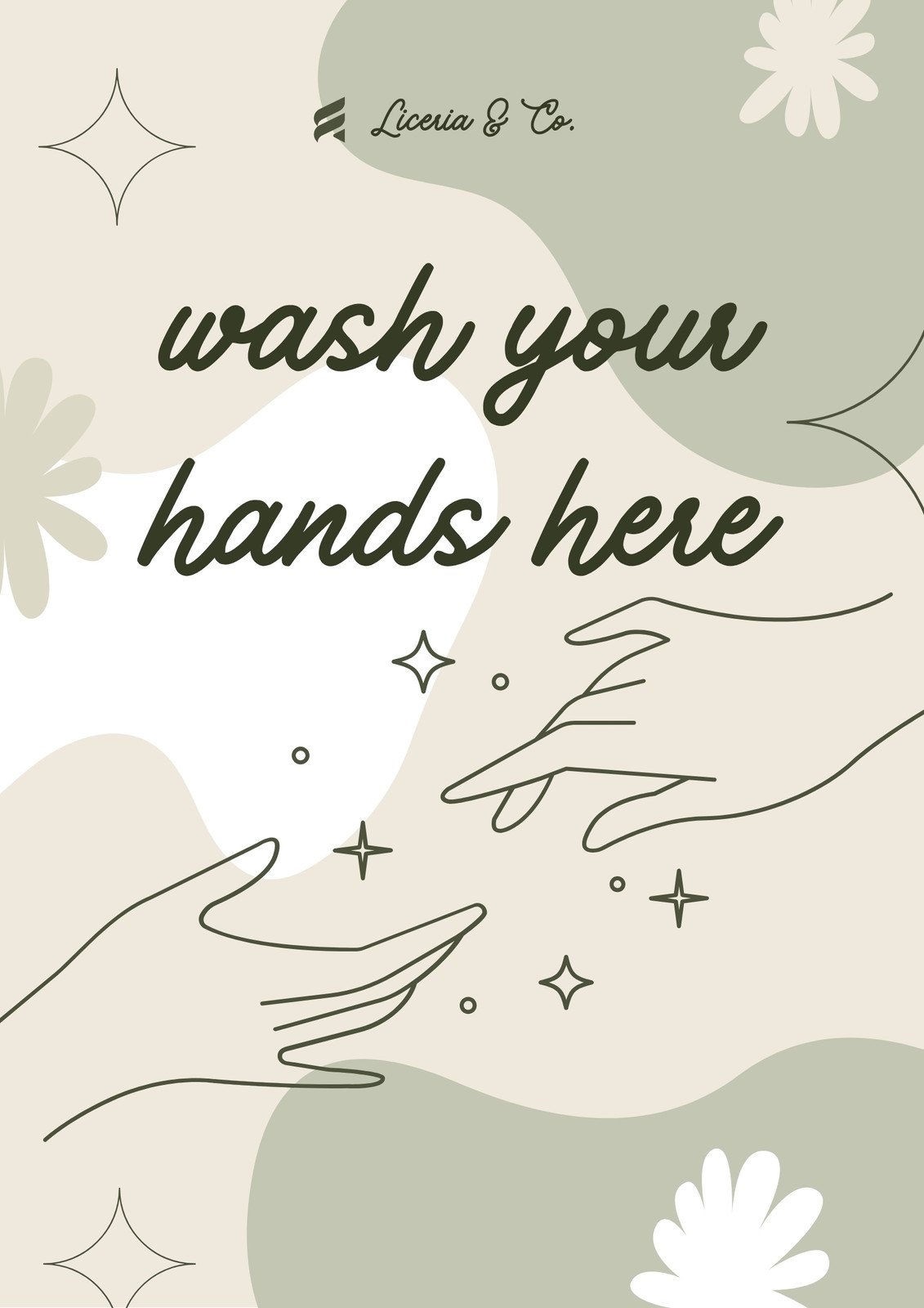 Free Customizable Handwashing Poster Templates Canva