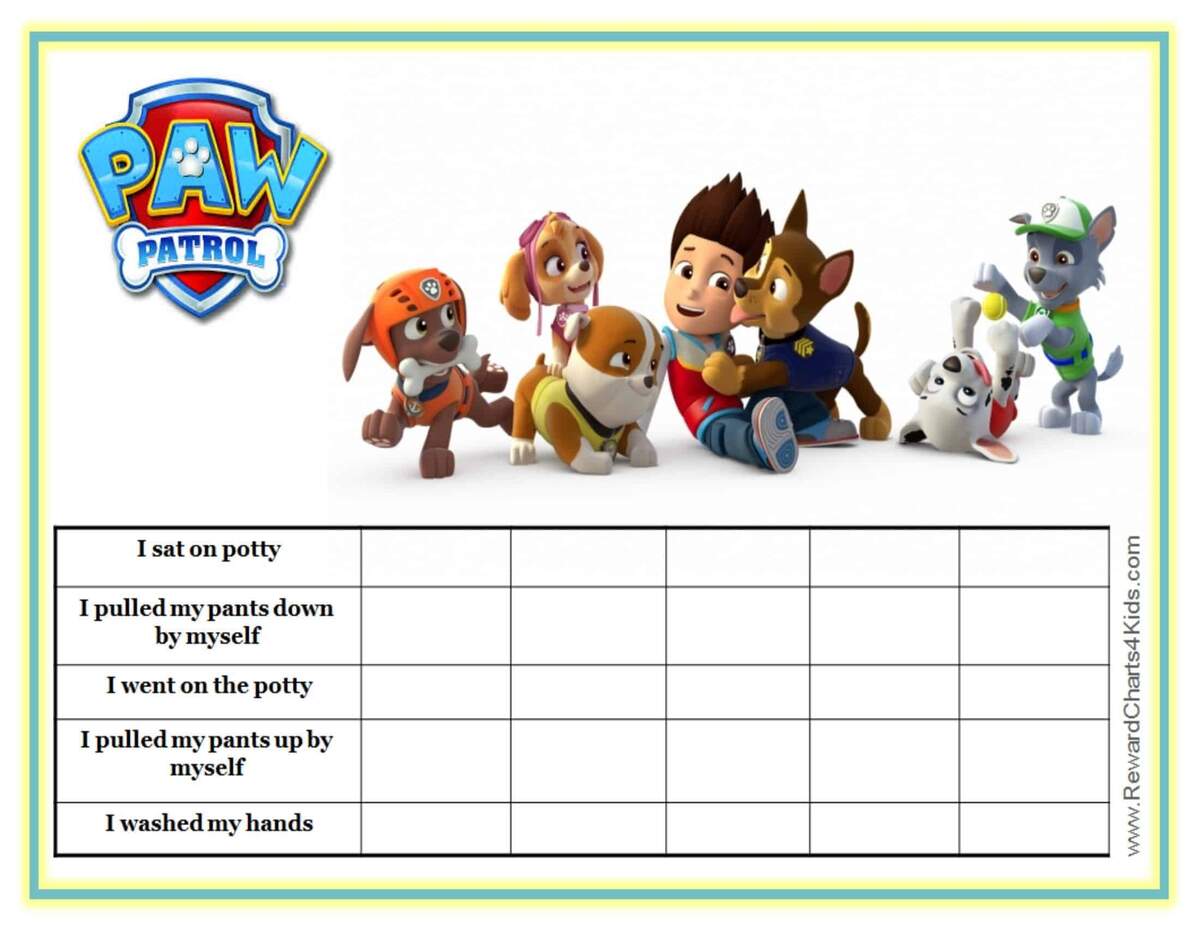 7 Potty Training Chart Ideas Potty Training Chart Potty Training Potty