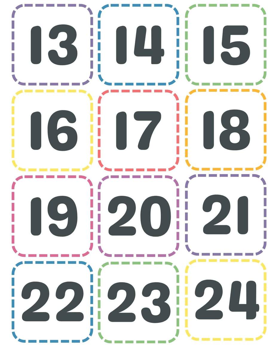 Printable Calendar Numbers For Entire Year BUNDLE Kinder Craze