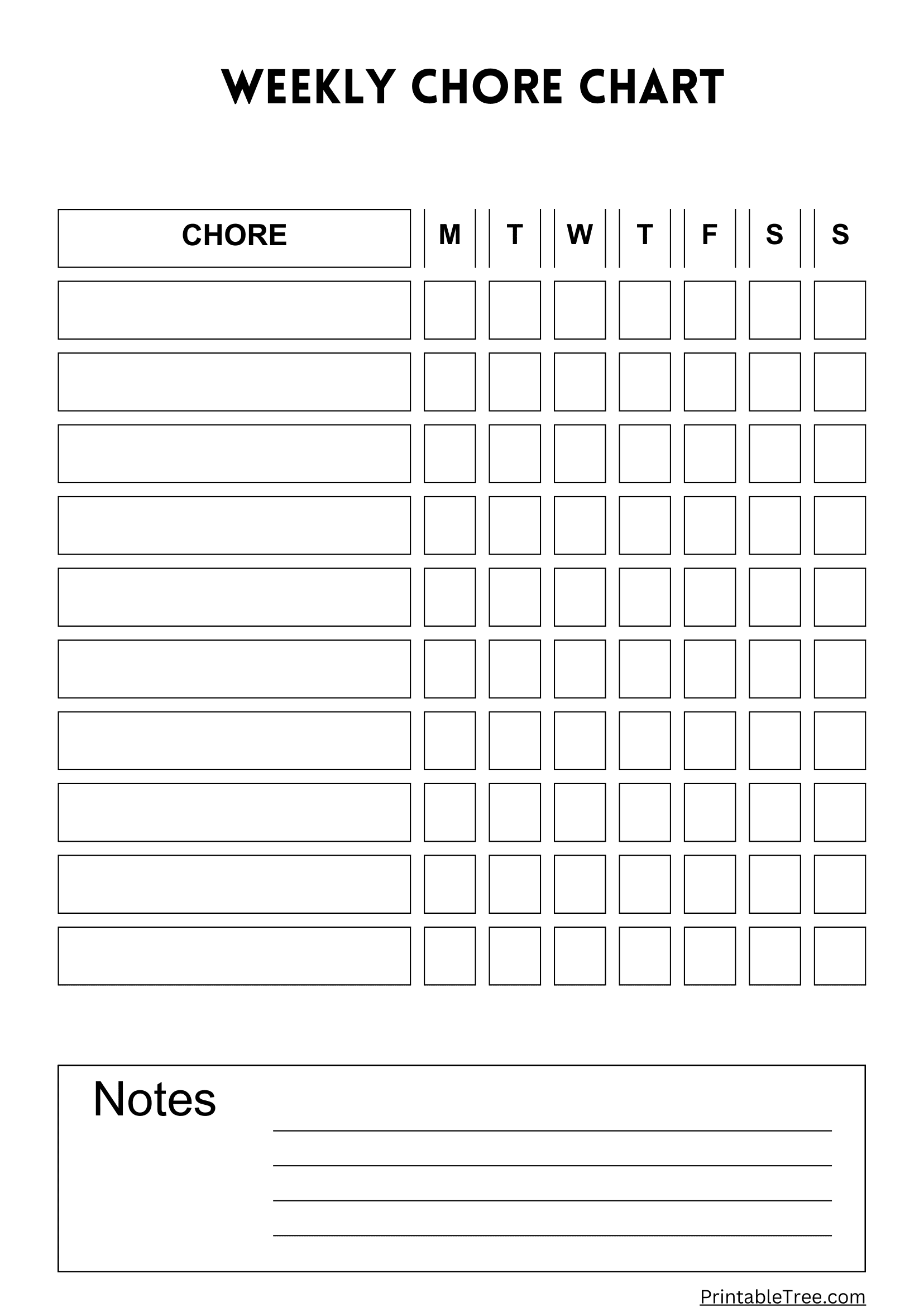 Free Customizable Chore Chart Templates To Print Canva
