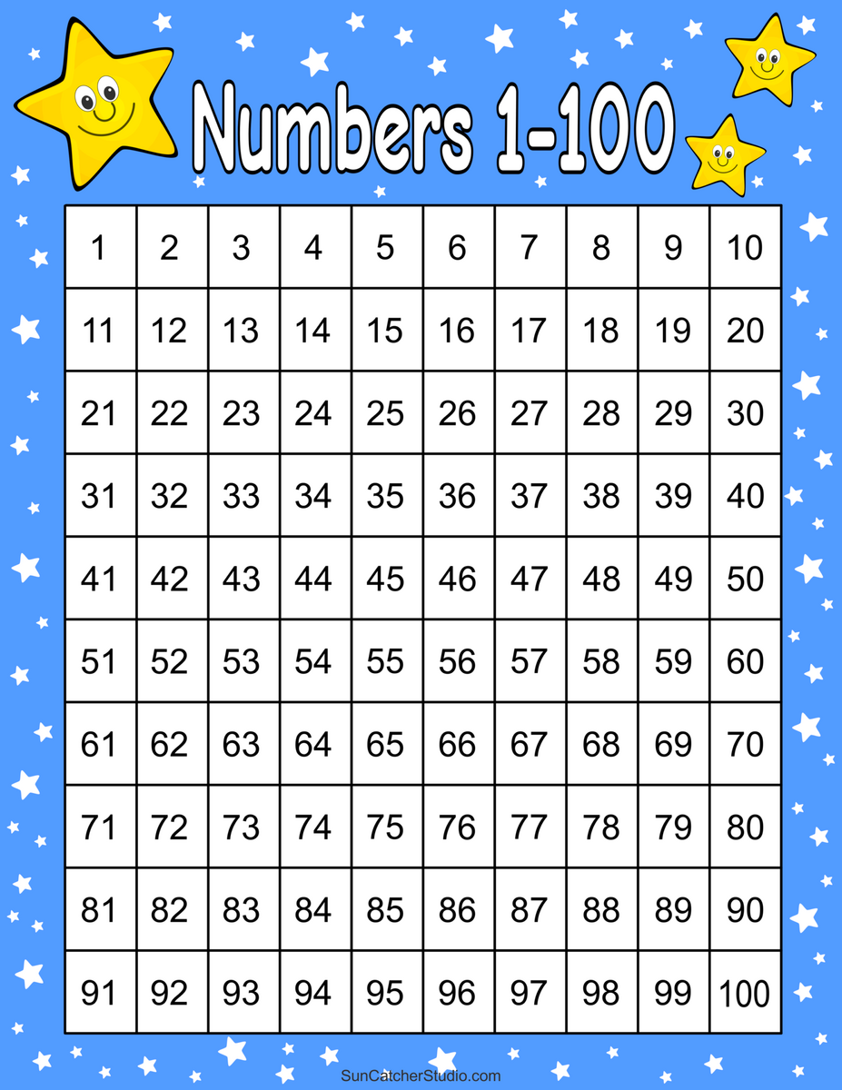 Free Printable Hundreds Charts Numbers 1 To 100 Free Printables Lettering SVG Files Tools Apps