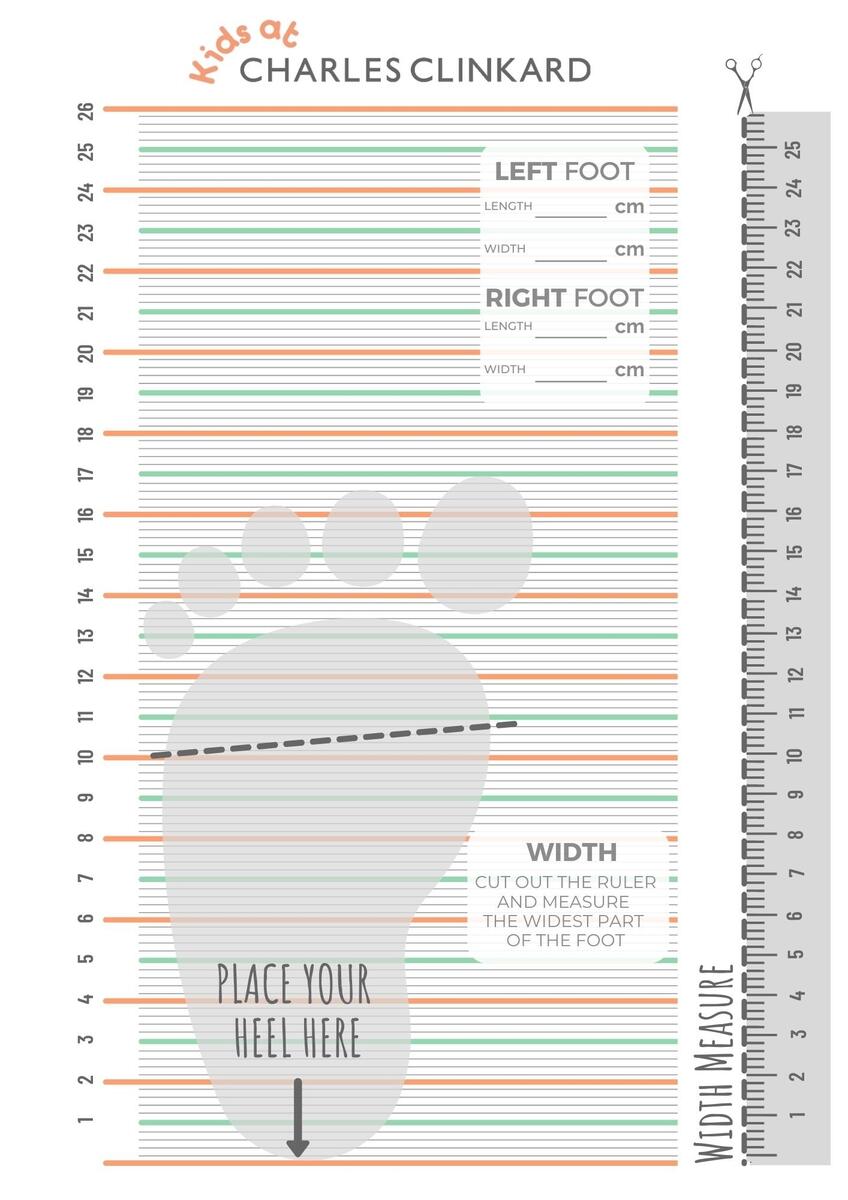Free Printable Kids Foot Chart Template Printable Foot Measurement Tool 4 Hundred Height Chart