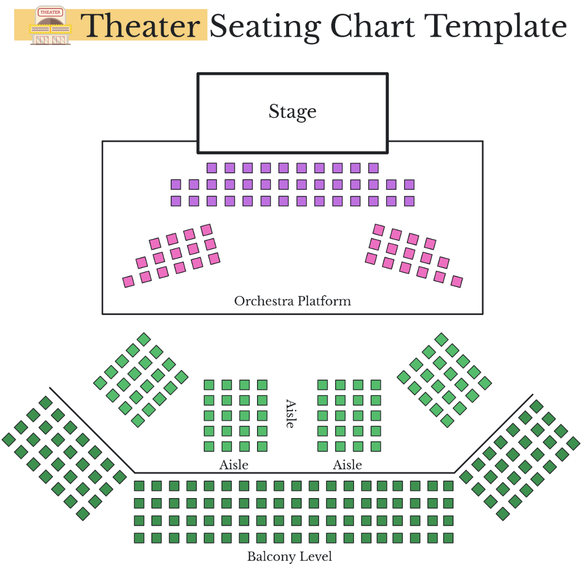 Free Theater Seating Chart Template To Edit Online