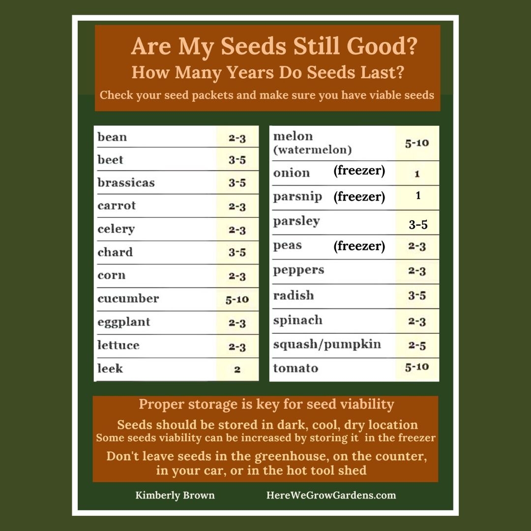How Long Do Seeds Last Free Downloadable PDF Here We Grow
