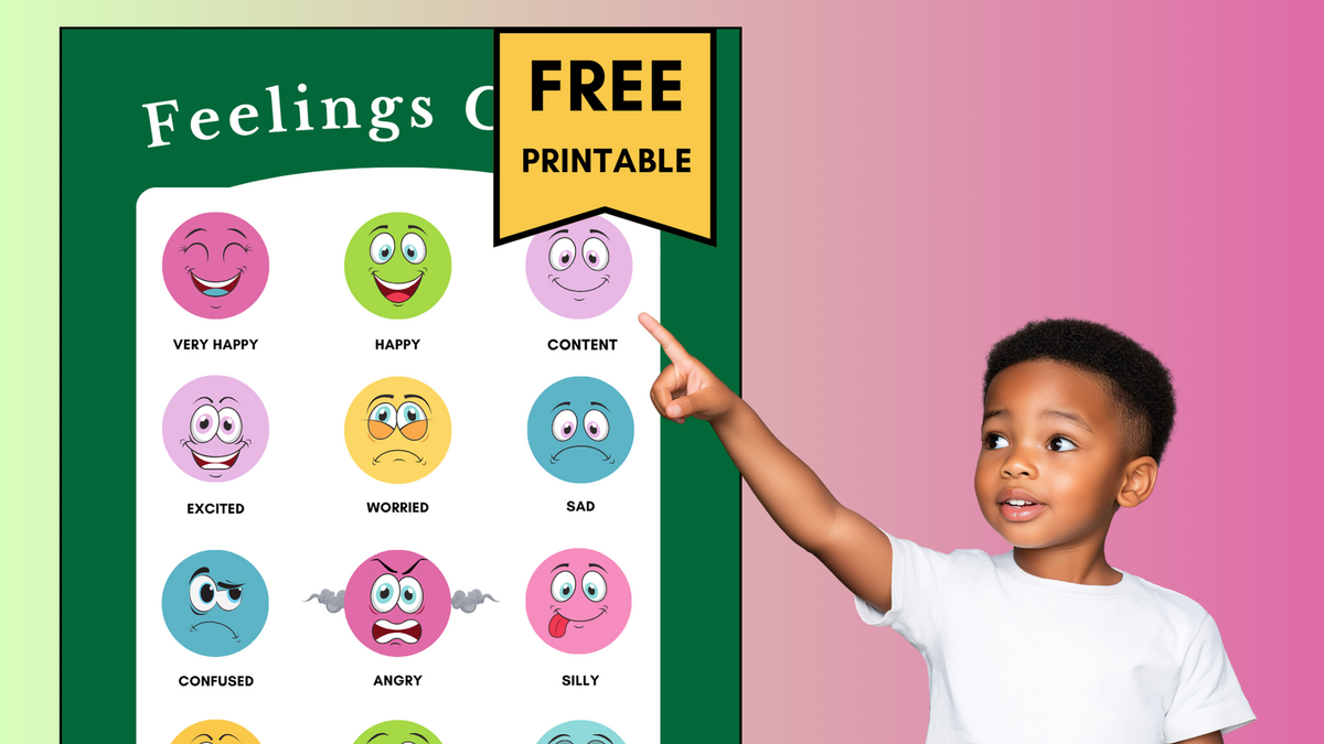 How To Use A Feelings Chart For Kids Free Printable