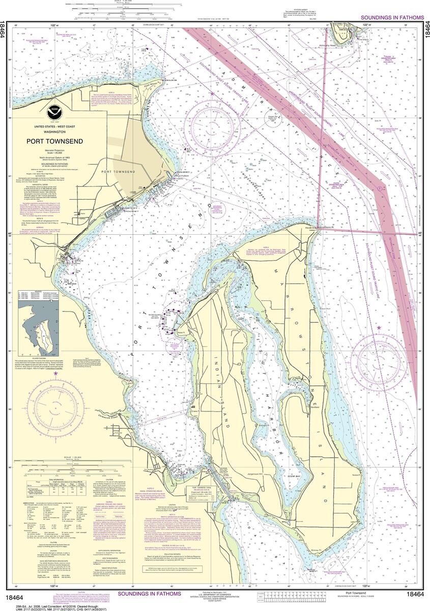 NOAA Nautical Chart 18464 Port Townsend