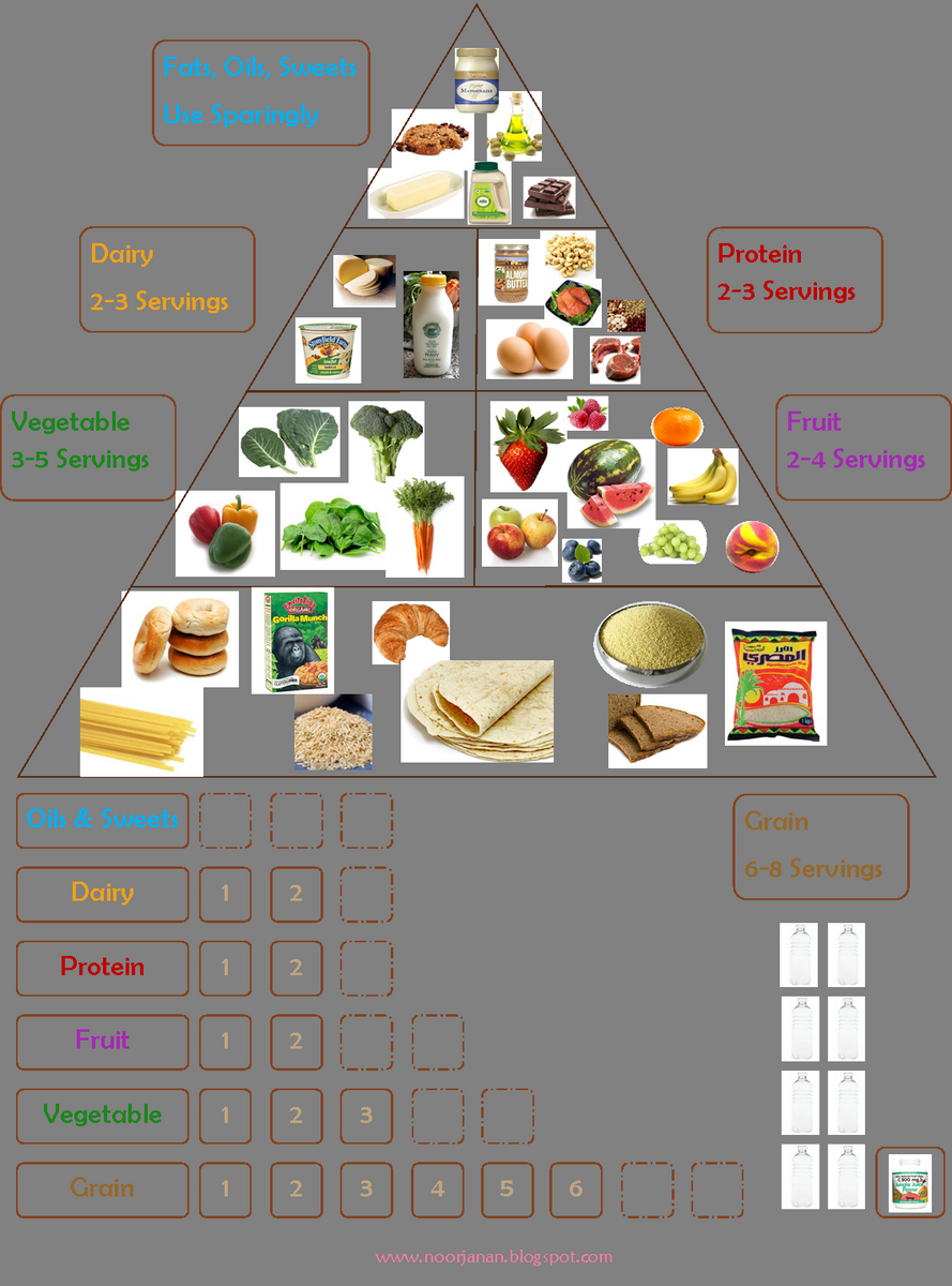 Noor Janan Homeschool Food Chart