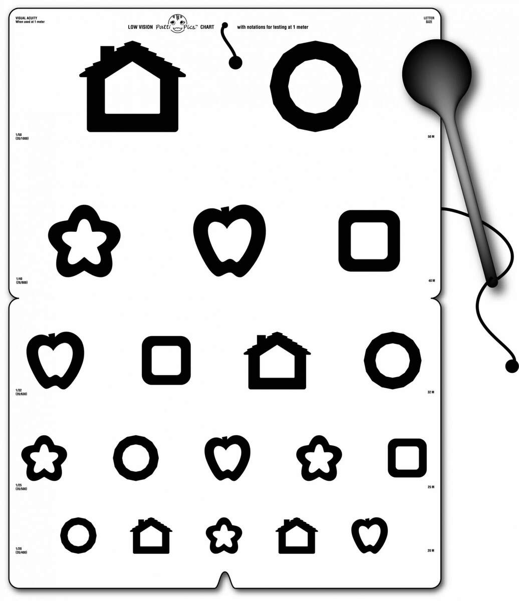 Patti Pics Colenbrander Low Vision Chart Precision Vision