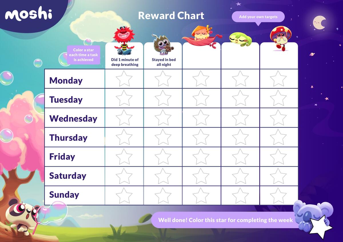 22 Printable Reward Charts For Kids PDF Excel Word