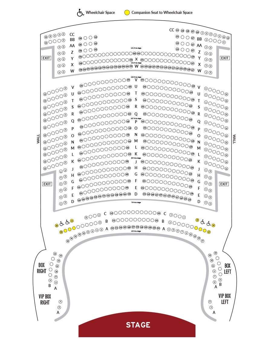 Seating Charts State Theatre New Jersey