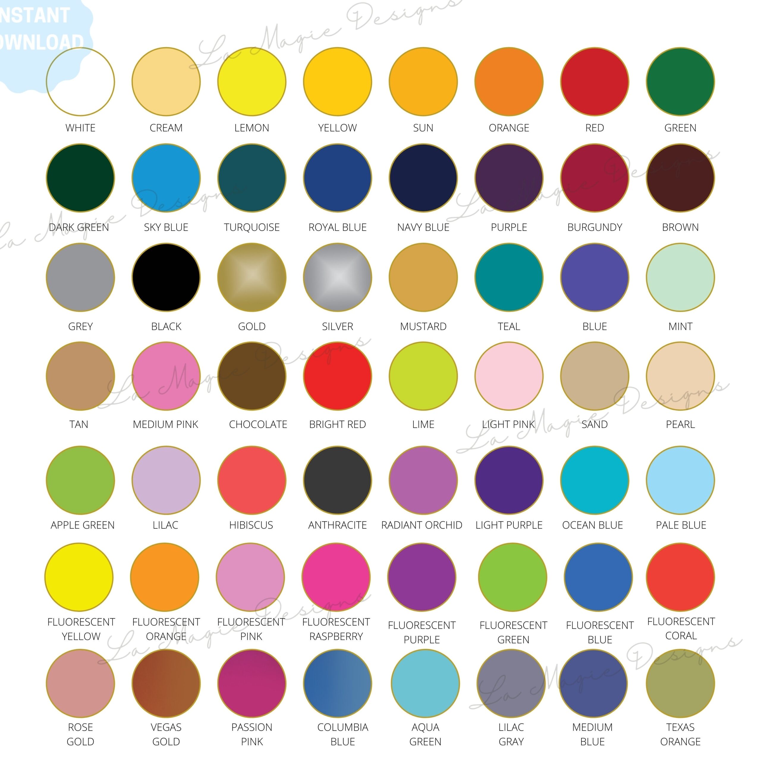 Siser Easyweed Color Chart HTV Color Chart For Sisterweed P S Film Printable Color Chart Vinyl Color Options Sister Easyweed HTV Color Etsy